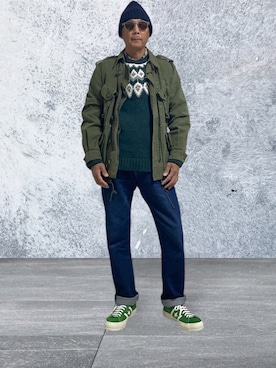 「URBAN RESEARCH（アーバンリサーチ）のアイテム」を使った、トクさん　よしんば世界一位🎖️さん（メンズ・270cm）の秋コーディネート