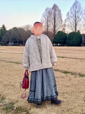 「Samansa Mos2（サマンサ モスモス）のアイテム（ブーツ）」を使った、rabbitさん（レディース・147cm）の冬コーディネート