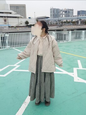 「サマンサモスモス」｜「アイテム（ブルゾン）」を使った、rabbitさん（レディース・147cm）の冬コーディネート
