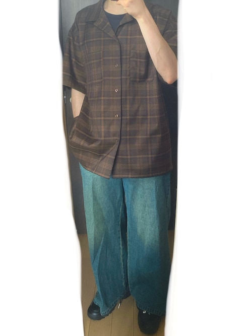 タグ付き‼️ADRER リラックスオープンカラーCPOシャツ