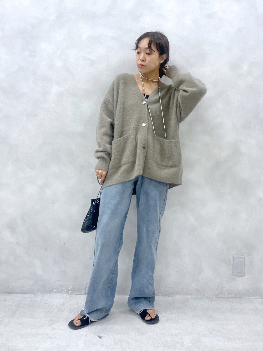 LARUTA（ラルータ）の「【LARUTA】FOX混Vネックカーディガン