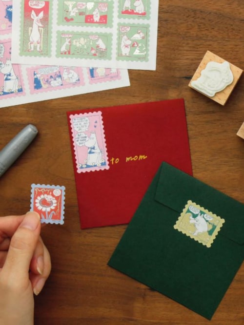 MOOMIN ムーミン 切手風シール ステッカー ミニ（ステッカー