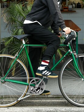 「OBSCURE SOCKS（オブスキュア ソックス）のアイテム」を使った、HIGHTIDEさん（メンズ・175cm）の春コーディネート