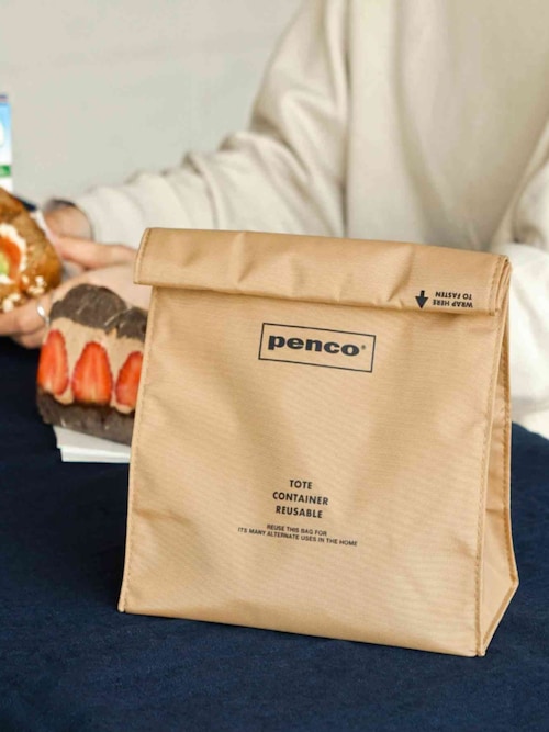 penco ペンコ ToGoサック 紙袋風 ロールトップ ベルクロ ポーチ
