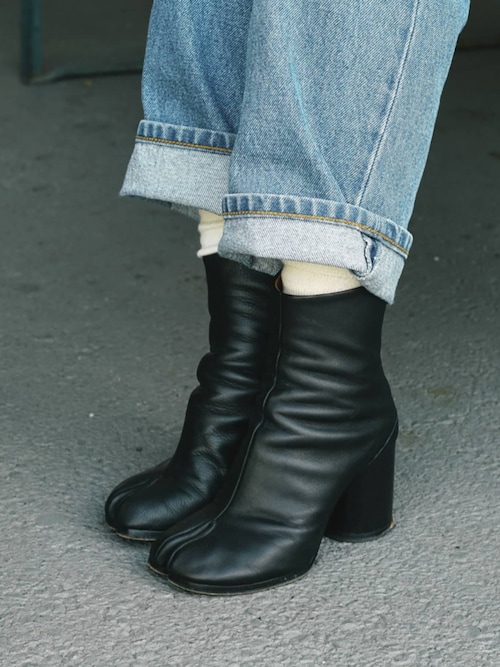 intoca. メリノウール　ニット　パンツ　チャコール Merino Wool Socks メリノウールソックス 足袋 タビソックス
