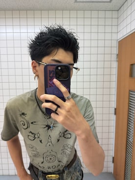 「アイテム（ピアス（片耳用））」を使った、taiyo0304さん（メンズ・180cm）の夏コーディネート