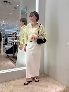 「NOLLEY’S（ノーリーズ）のアイテム（アクセサリー）」を使った、taki chanさん（レディース・155cm）の春コーディネート