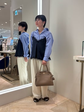 「アイテム（イヤリング）」を使った、taki chanさん（レディース・155cm）の秋コーディネート