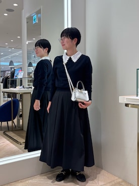 「アイテム（ピアス（両耳用））」を使った、taki chanさん（レディース・155cm・30代）の秋コーディネート