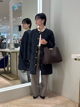 「アイテム（イヤリング）」を使った、taki chanさん（レディース・155cm）の秋コーディネート