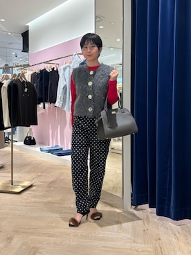 「アイテム（ピアス（両耳用））」を使った、taki chanさん（レディース・155cm・30代）の秋コーディネート