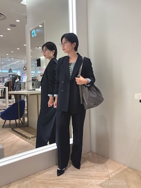 「アイテム（ショルダーバッグ）」を使った、taki chanさん（レディース・155cm）の秋コーディネート