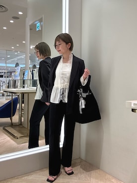 「NOLLEY’S（ノーリーズ）のアイテム」を使った、taki chanさん（レディース・155cm）の春コーディネート