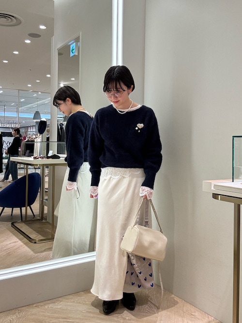 NOLLEY'S Sophi（ノーリーズソフィー） ニット セーター ヘアリー2WAY