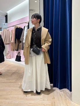 「アイテム（ジャケット/アウター）」を使った、taki chanさん（レディース・155cm）の秋コーディネート