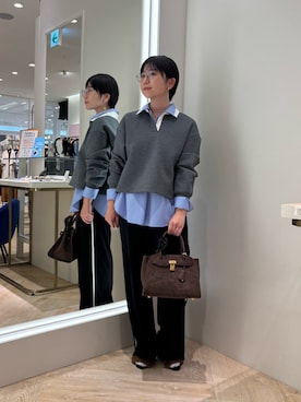「アイテム（ピアス（両耳用））」を使った、taki chanさん（レディース・155cm・30代）の秋コーディネート