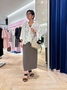 「アイテム（ポーチ）」を使った、taki chanさん（レディース・155cm）の秋コーディネート