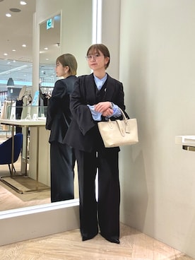 「grace grace （グラスグラス）のアイテム」を使った、taki chanさん（レディース・155cm）の冬コーディネート