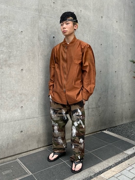 「アイテム（スリッポン）」を使った、11xxttさん（メンズ・167cm・20代）の夏コーディネート