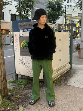「アイテム（サンダル）」を使った、11xxttさん（メンズ・167cm・10代）の秋コーディネート