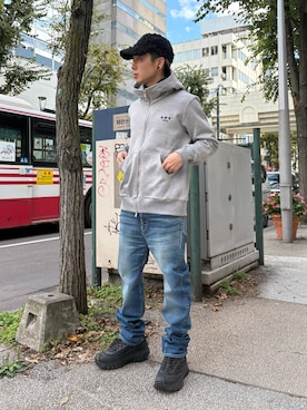 「surt（サート）のアイテム」を使った、11xxttさん（メンズ・167cm）の秋コーディネート