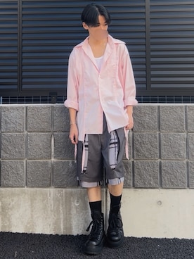 「GRANCY（グランシー）のアイテム」を使った、yodanさん（メンズ・168cm）の夏コーディネート