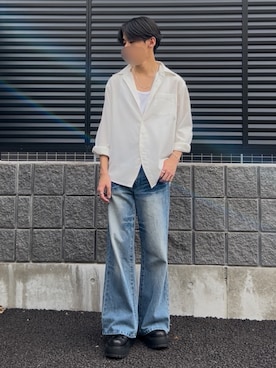 「GRANCY（グランシー）のアイテム」を使った、yodanさん（メンズ・168cm）の夏コーディネート