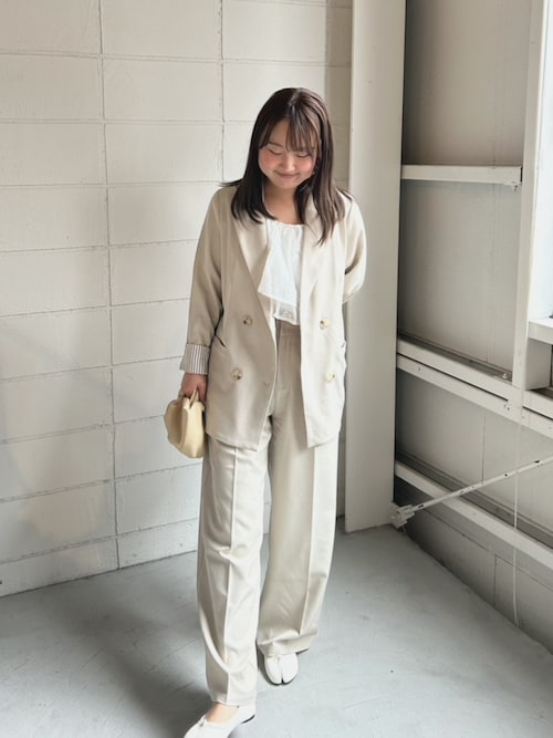 【スリーピース対応/オケージョン】裾フリルダブルジャケット