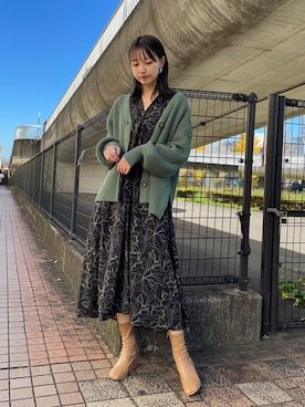 mokaさん（レディース・165cm）の冬コーディネート