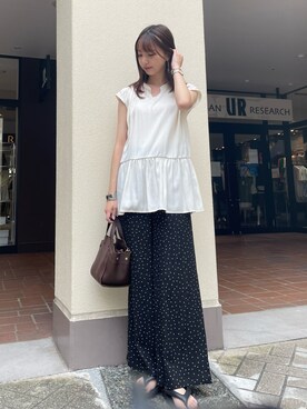 「F by ROSSO（エフバイロッソ）のアイテム」を使った、mokaさん（レディース・165cm）の夏コーディネート