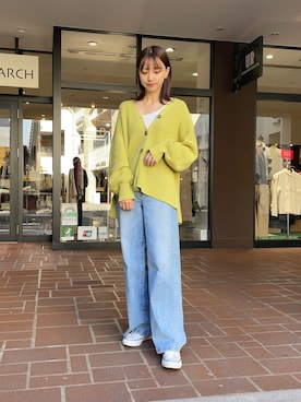 「SOMETHING（サムシング）のアイテム」を使った、mokaさん（レディース・165cm）の秋コーディネート