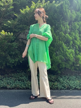 「真夏のアクティブスタイル」｜mokaさん（レディース・165cm）の夏コーディネート