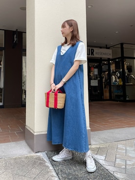 「ごきげんウィーク」｜「アイテム（ワンピース）」を使った、mokaさん（レディース・165cm）の春コーディネート