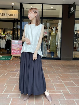 mokaさん（レディース・165cm）の夏コーディネート