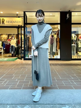 mokaさん（レディース・165cm）の冬コーディネート