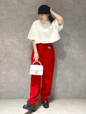 「アイテム（キーホルダー）」を使った、miyuuさん（レディース・159cm）の春コーディネート