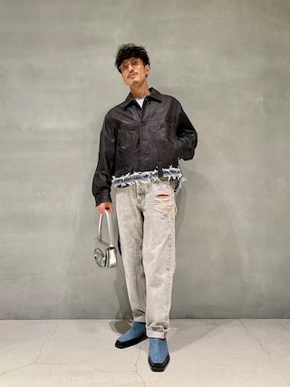まて　DIESEL レザーライダースジャケット S DIESEL（ディーゼル）の「レディース レザージャケット スタッズ