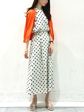 「YECCA VECCA（イェッカヴェッカ）のアイテム（カーディガン/ボレロ）」を使った、haruさん（レディース・167cm）の春コーディネート