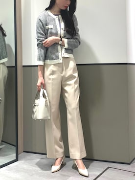 「YECCA VECCA（イェッカヴェッカ）のアイテム（カーディガン/ボレロ）」を使った、haruさん（レディース・167cm）の冬コーディネート