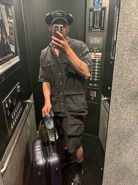 「FAT(エフエイティー)のアイテム(パンツ)」を使った、激震のサザエさん(メンズ・183cm)の秋コーディネート