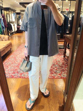 「URBAN RESEARCH（アーバンリサーチ）のアイテム（チノパンツ）」を使った、snnn15さん（メンズ・176cm）の夏コーディネート