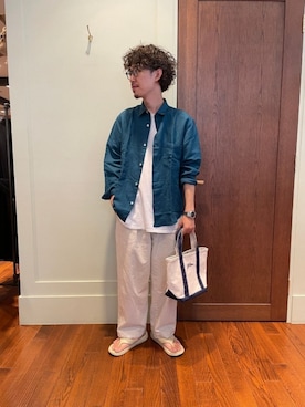 「URBAN RESEARCH（アーバンリサーチ）のアイテム（サンダル）」を使った、snnn15さん（メンズ・176cm）の夏コーディネート