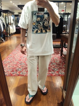 「URBAN RESEARCH（アーバンリサーチ）のアイテム（チノパンツ）」を使った、snnn15さん（メンズ・176cm）の夏コーディネート