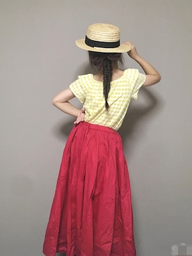 「studio CLIP（スタディオクリップ）のアイテム」を使った、naーtan♡さん（キッズ・120cm）の夏コーディネート