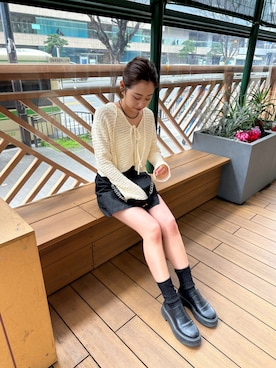 「春カーディガン」｜だーゆんさん（レディース・158cm）の春コーディネート