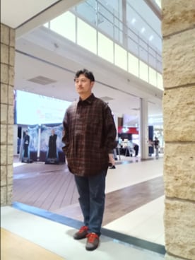 「EKAL（エカル）のアイテム」を使った、Tsukasa Yamagishiさん（メンズ・167cm）の秋コーディネート