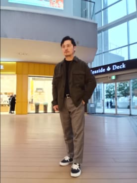 「アイテム（その他アウター）」を使った、Tsukasa Yamagishiさん（メンズ・167cm・40代）の秋コーディネート