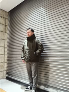 「アイテム（その他アウター）」を使った、Tsukasa Yamagishiさん（メンズ・167cm）の秋コーディネート