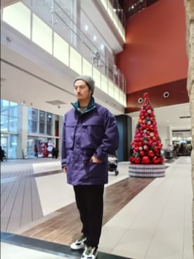 「アイテム（その他アウター）」を使った、Tsukasa Yamagishiさん（メンズ・167cm・40代）の冬コーディネート