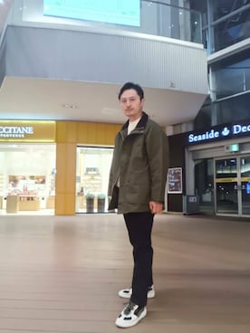 「Barbour（バブアー）のアイテム（その他アウター）」を使った、Tsukasa Yamagishiさん（メンズ・167cm）の冬コーディネート